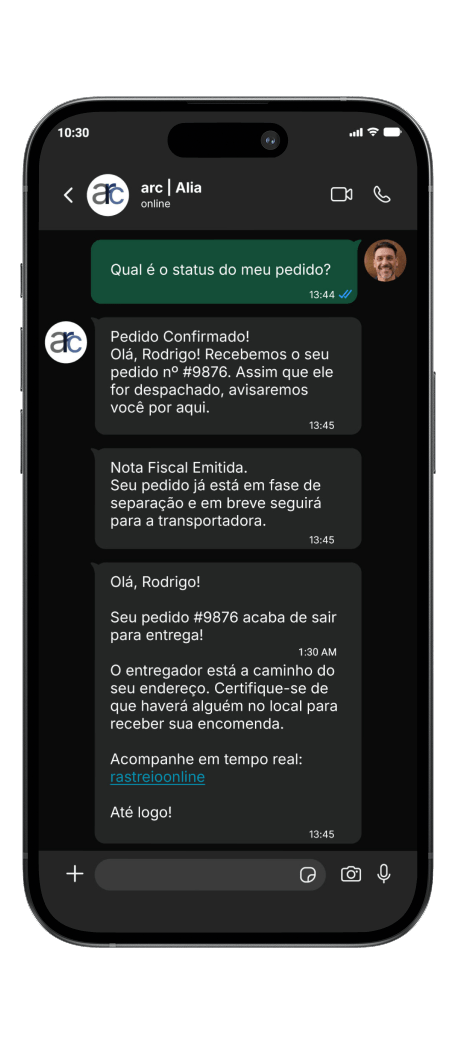 Funcionalidades: Bots, Respostas e IA