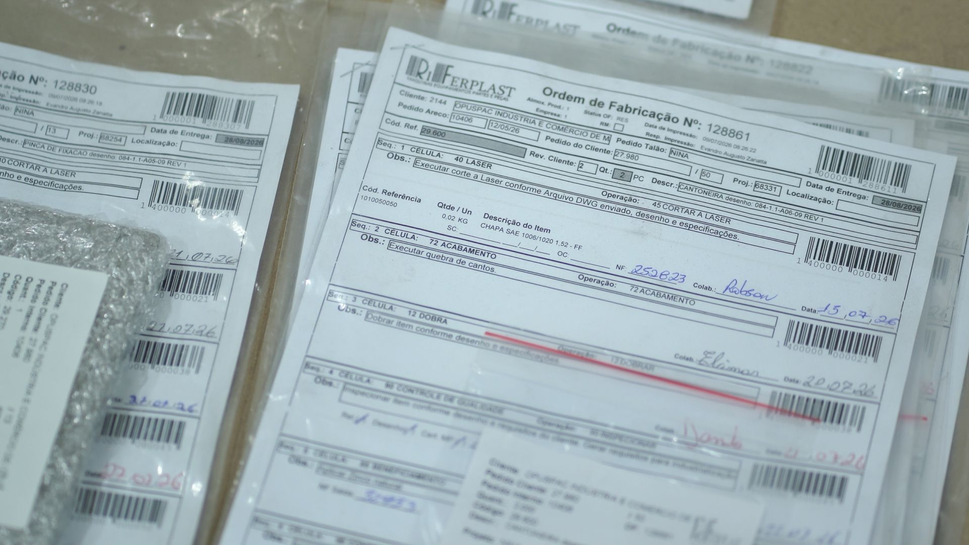 Ordens de Fabricação